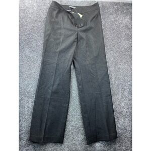 Ann Taylor‎ Womens Size 6 Wool Blend Lined Flat Front Career Trousers Black NWT